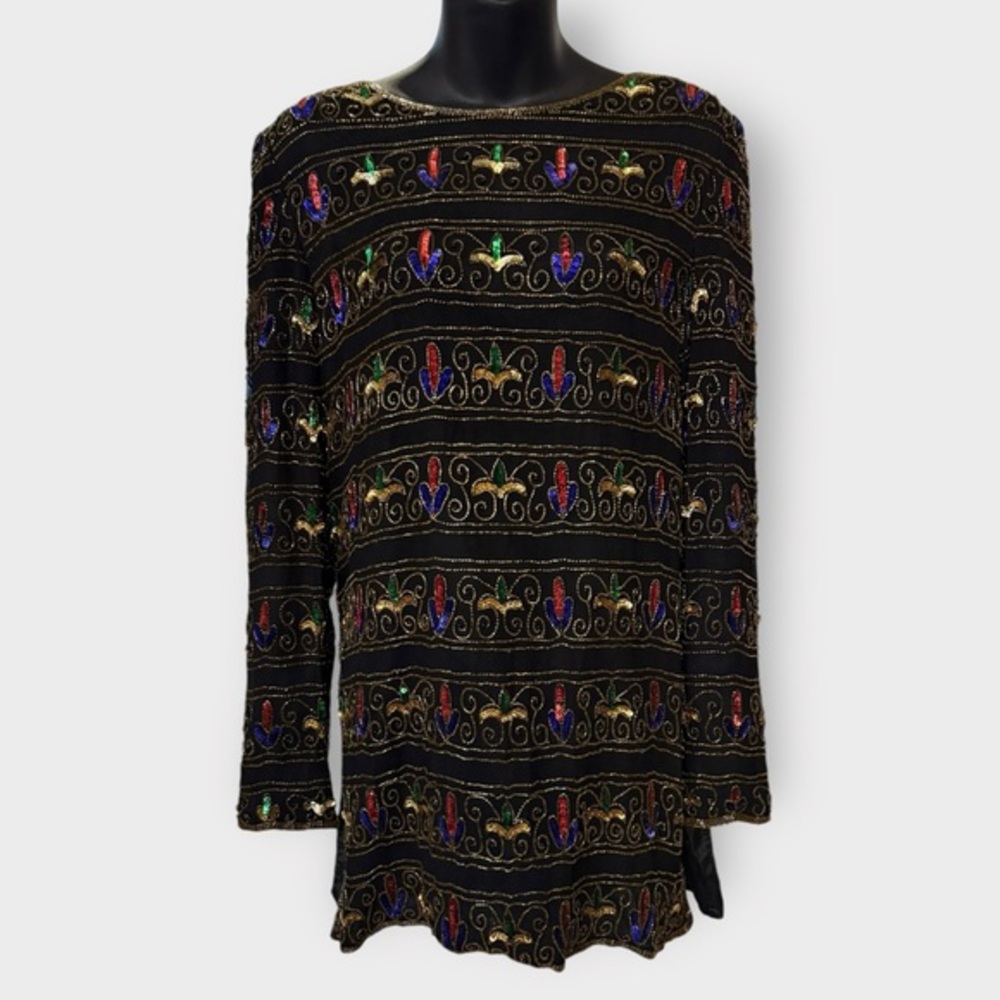 Vintage 1990s Papéll Boutique Sequin Top